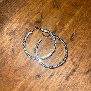 Cubic zirconia hoops